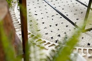 Makro Abra Kulatý koberec BERBER SYLA B752 Tečkovaný krémový Rozměr: průměr 120 cm