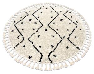 Makro Abra Kulatý koberec BERBER TETUAN B751 krémový Rozměr: průměr 120 cm