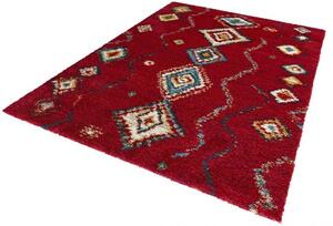 Kusový koberec Nomadic 102692 Geometric Rot 80x150 cm