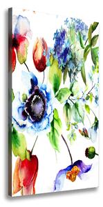 Vertikální Foto obraz canvas Polní květiny ocv-106665357