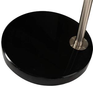 Ocelová oblouková lampa stínidlo krémová 50 cm - XXL