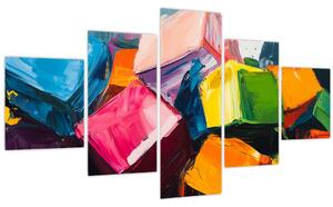 Obraz - Barevné krychle (125x70 cm)