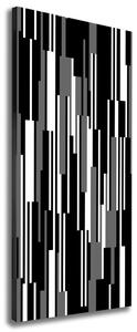 Vertikální Foto obraz na plátně Černo-bílé linie ocv-107133288