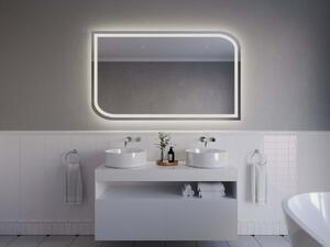 Atypické zrcadlo do koupelny s LED osvětlením A7
