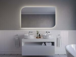 Atypické zrcadlo do koupelny s LED osvětlením A8