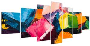 Obraz - Barevné krychle (210x100 cm)