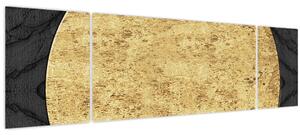 Obraz - Zlatá struktura N⁰2 (170x50 cm)