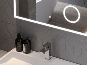 Mexen Kala, LED koupelnové zrcadlo s podsvícením a kosmetickým zrcadlem 80 x 60 cm, 6000K, ochrana proti zamlžování, 9820-080-060-611-00