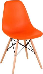 Tempo Kondela Židle, oranžová / buk, CINKLA 2 NEW