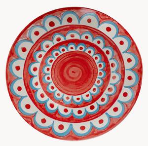 Sada porcelánových talířů na ovoce Tangeri Red, 6 dílů