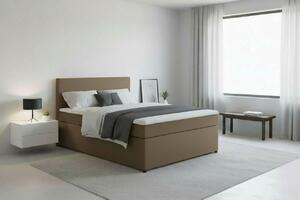 POSTEL BOXSPRING, 140/200 cm, pískové barvy MID.YOU - Jednolůžkové postele, Online Only