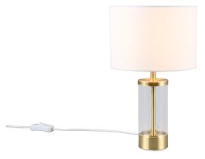 Stolní lampa ve zlaté barvě s textilním stínidlem (výška 33,5 cm) Grazia – Trio