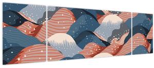 Obraz - Japonské vlny (170x50 cm)