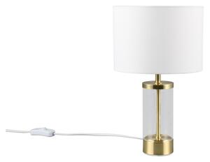 Stolní lampa ve zlaté barvě s textilním stínidlem (výška 33,5 cm) Grazia – Trio