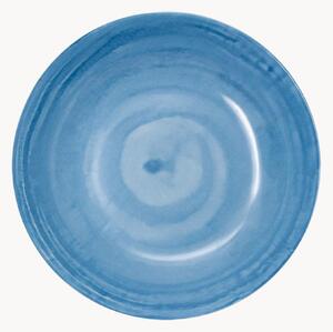 Sada porcelánových mělkých talířů Tangeri Blue, 6 dílů