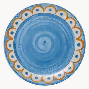 Sada porcelánových mělkých talířů Tangeri Blue, 6 dílů