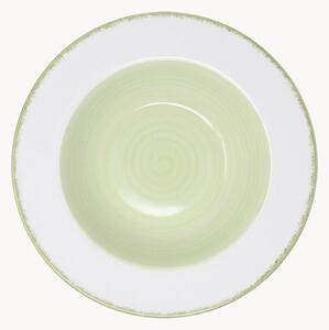 Sada ručně malovaných porcelánových hlubokých talířů Dew, 6 dílů