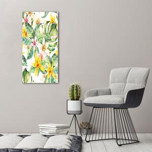 Vertikální Foto obraz na plátně Tropické květiny ocv-108363816