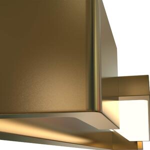 Nástěnné LED světlo do koupelny s IP44 ve zlaté barvě