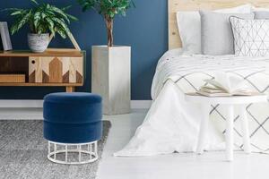 TABURET, kov, plast, textil, kompozitní dřevo, - Online Only lavice, Online Only