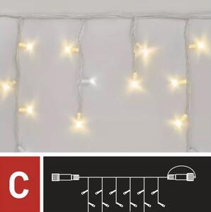 D2CN02 Váoční Profi LED spojovací řetěz blikající bílý – rampouchy, 3 m, venkovní, teplá/studená bílá