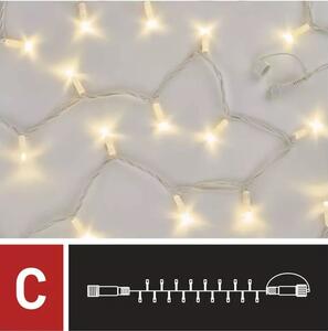 D2AW04 Vánoční Profi LED spojovací řetěz bílý, 10 m, venkovní i vnitřní, teplá bílá