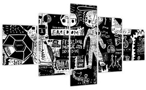 Obraz - Graffiti (125x70 cm)