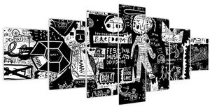 Obraz - Graffiti (210x100 cm)