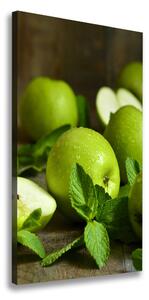 Vertikální Foto obraz na plátně Zelená jablka ocv-110366916