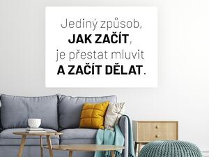 Způsob jak začít samolepka na zeď citát šíře 45 cm