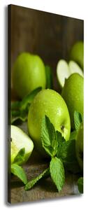 Vertikální Foto obraz na plátně Zelená jablka ocv-110366916