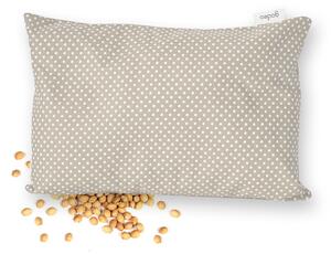 GADEO nahřívací třešňový polštářek LITTLE DOTS, beige Rozměry: 18x28 cm