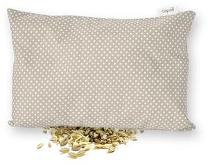 GADEO nahřívací špaldový polštářek LITTLE DOTS, beige Rozměry: 28x38 cm