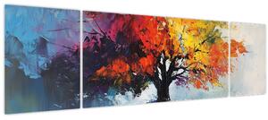 Obraz - Pestrobarevný strom (170x50 cm)