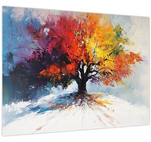 Obraz - Pestrobarevný strom (70x50 cm)