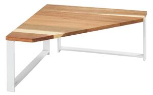 WENKO 53026100 - Polička LOUISA 30x30 cm bílá/hnědá