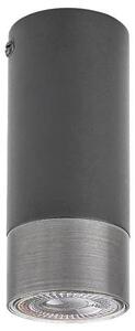 Rabalux 5074 přisazené stropní bodové svítidlo Zircon 1x5W | GU10 - černá, stříbrná