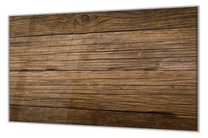 Ochranná deska pozadí staré dřevo - 52x60cm / S lepením na zeď