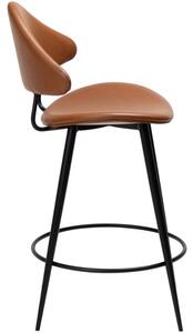 ​​​​​Dan-Form Hnědá koženková barová židle DAN-FORM Napoleon 67 cm