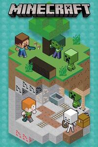 Plakát, Obraz - Minecraft - Into the Mine, (61 x 91.5 cm)