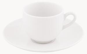 Sada porcelánových šálků na kávu's podšálky Ala, 6 dílů