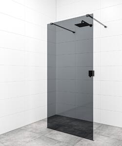 Sprchová zástěna Walk-in 110 cm SAT v barvě profilu černá SATBWI110KSZAVC