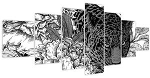 Obraz - Exotická zahrada (210x100 cm)