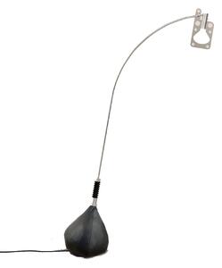 Axolight Bul-bo, industriální stojací lampa se stmívačem, 16W LED 2700K, hliník/černá, výška 233cm