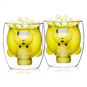 Termo sklenice Hot&Cool Gentleman Bear 250 ml, 2 ks