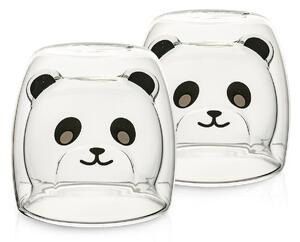 Termo sklenice Hot&Cool Cute Panda 200 ml, 2 ks