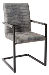 Židle Iper, šedá, černá podnož