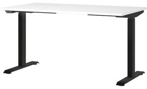 Pracovní stůl s elektricky nastavitelnou výškou s bílou deskou 80x140 cm Jet – Germania