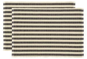 -25 % Dny MOMENTI– Södahl Set dvou šedých prostírání Stripe 48 x 33 cm