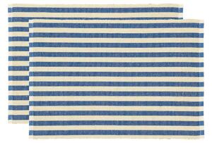 -25 % Dny MOMENTI– Södahl Set dvou modrých prostírání Stripe 48 x 33 cm